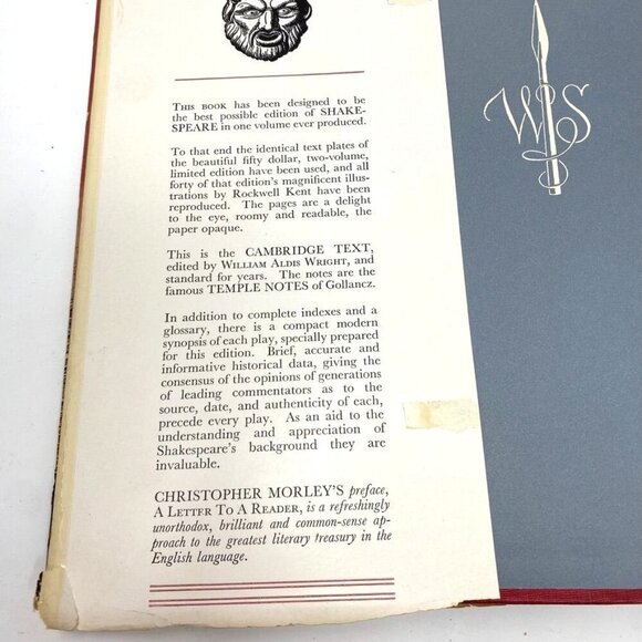 Vintage 1936 The Complete Works Of Shakespeare Illustrated By Rockwell Kent - Picture 5 of 10